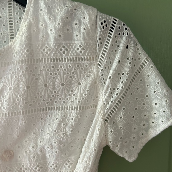 Cartolina Nantucket The Ophelia Dress in white eyelet - Picture 6 of 11